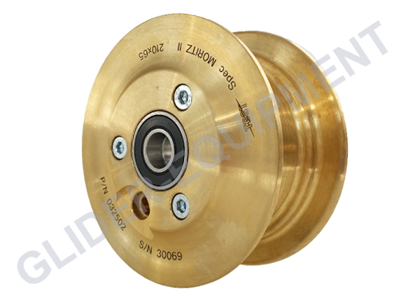 Tost spornrad Moritz II 3" Messing Ø12mm (210x65) [032502]
